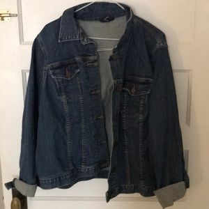 Lands End Oversized Denim Jacket